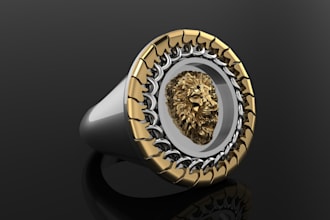 create unique 3d cad jewelry designs for you in 24hours