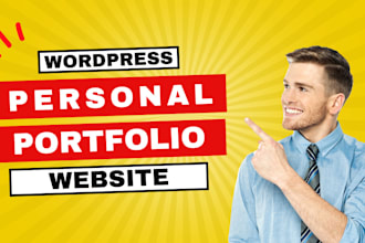 design personal portfolio wordpress website