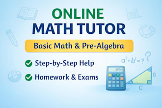 teach basic math and pre algebra step by step