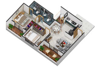 create stunning 3d isometric views