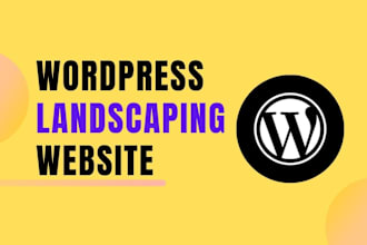 do wordpress landscaping gardening and logistics website