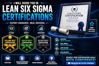 assist in your lean six sigma certification