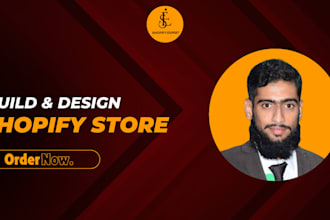 build and design shopify store or website for you