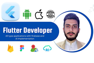 develop android, ios and web app in flutter, cross platform