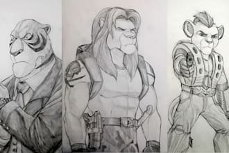 create fan art and fantasy character design that you imagine