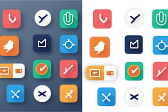design simple and modern app icons vector icons custom icons favicon, svg icons