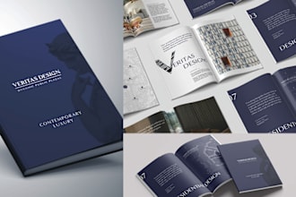 design any brochure, product catalog, company profile, real estate listing