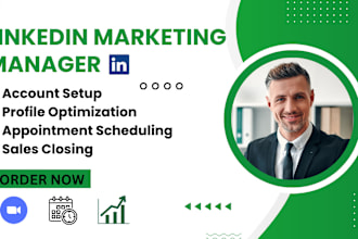 be your b2b linkedin marketing manager and appointment setter