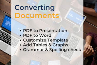 convert any PDF document into PPT and ms word
