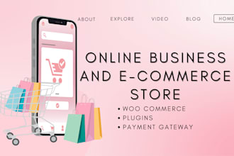 create e commerce website using woocommerce online store