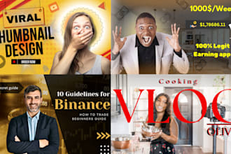 design viral clickbait youtube video thumbnail