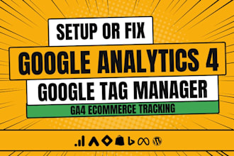 do google analytics 4 setup, tag manager, ga4 ecommerce tracking