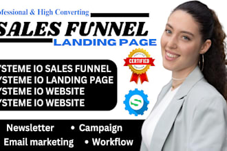 build systeme io landing page systeme io sales funnel systeme io website funels