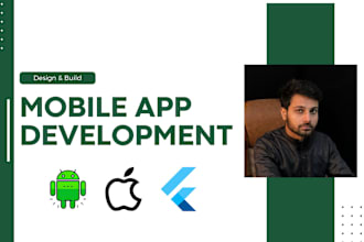 do android, ios mobile app development flutter app developemet figma app design
