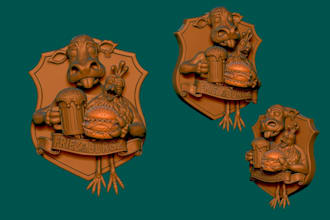 create relief sculpture for 3d print