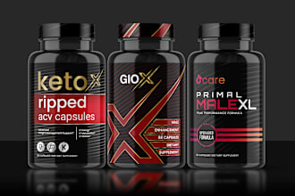 create professional product and supplement label design