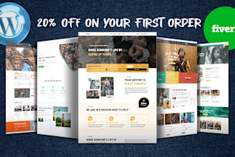 design a non profit website for non profit charity donation