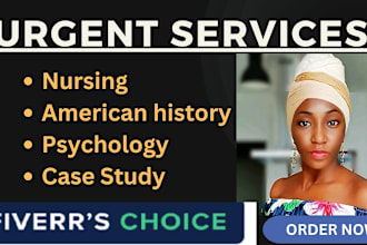 do nursing, case study, psychology and american history