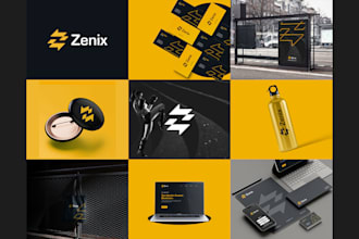 create brand identity guideline with full branding kit
