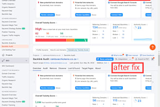 disavow backlink and reduce spam or score toxicity score