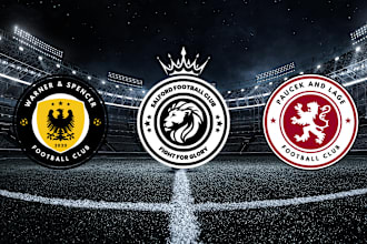 design a professional football soccer logo for you team