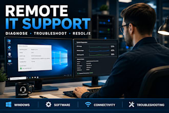 troubleshoot and fix windows PC and IT technical issues