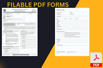 create responsive fillable PDF form or redesign PDF form