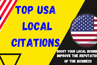 do high quality USA local citations to boost your business