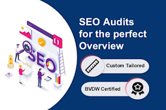 create a SEO audit including tailored action plan