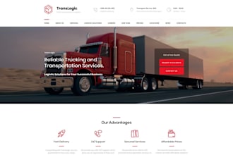 develop logistics website dispatch trucking cargo freight broker website
