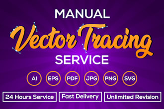 do manual vector tracing, recreate your logo or text into vector