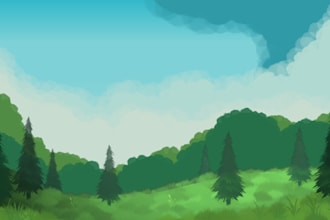 draw a 2d background for your game