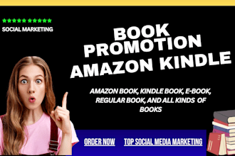 do advertising amazon book promotion, kindle book  and ebook marketing