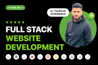 build database driven website as full stack dot net dev