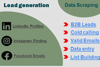 provide b2b warm leads, cold calling, linkedin outreach, email outreach