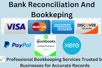 bank reconciliation expert and professional bookkeeping  in qbo and xero