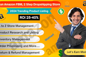 do amazon fbm, 2 step dropshipping store manage a to z