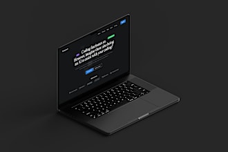 create an animated framer website design or framer landing page