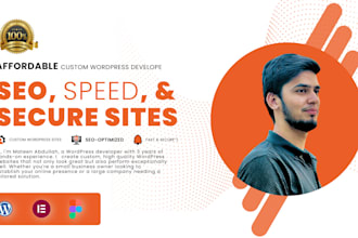 affordable custom wordpress developer SEO speed secure sites