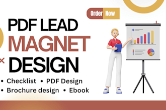 create a PDF lead magnet design, freebies, lead magnet, checklists, ebook report