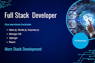 be your full stack web developer mern stack developer in reactjs, nodejs