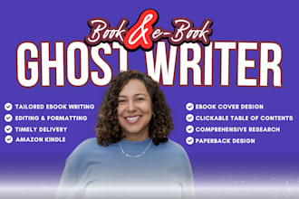 ghostwrite fiction book, non fiction ebook writer, romance novel ghostwriter