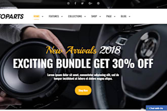 design auto part website car sales auto repair website auto dealership website