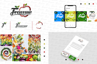 minimalist logo design and social media kit