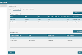 develop an incident tracker powerapps application