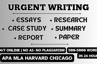 do essay writing, reports, business, research summaries and case study