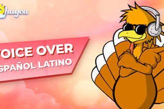 record a male voice over in spanish neutral mexican accent express