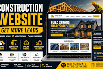build a construction company website that gets leads