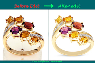 professional jewelry photo retouching for your studio photoshoot
