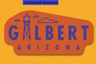 design gilbert arizona water tower logo